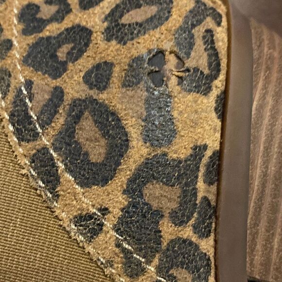 LUCKY BRAND Fallo Womens Suede Slip On Ankle Boots In Cheetah size 8 - Picture 10 of 15